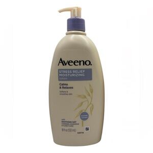 AVEENO Stress Relief Moisturizing Lotion Oat Lavender Chamomile Ylang Ylang 18oz